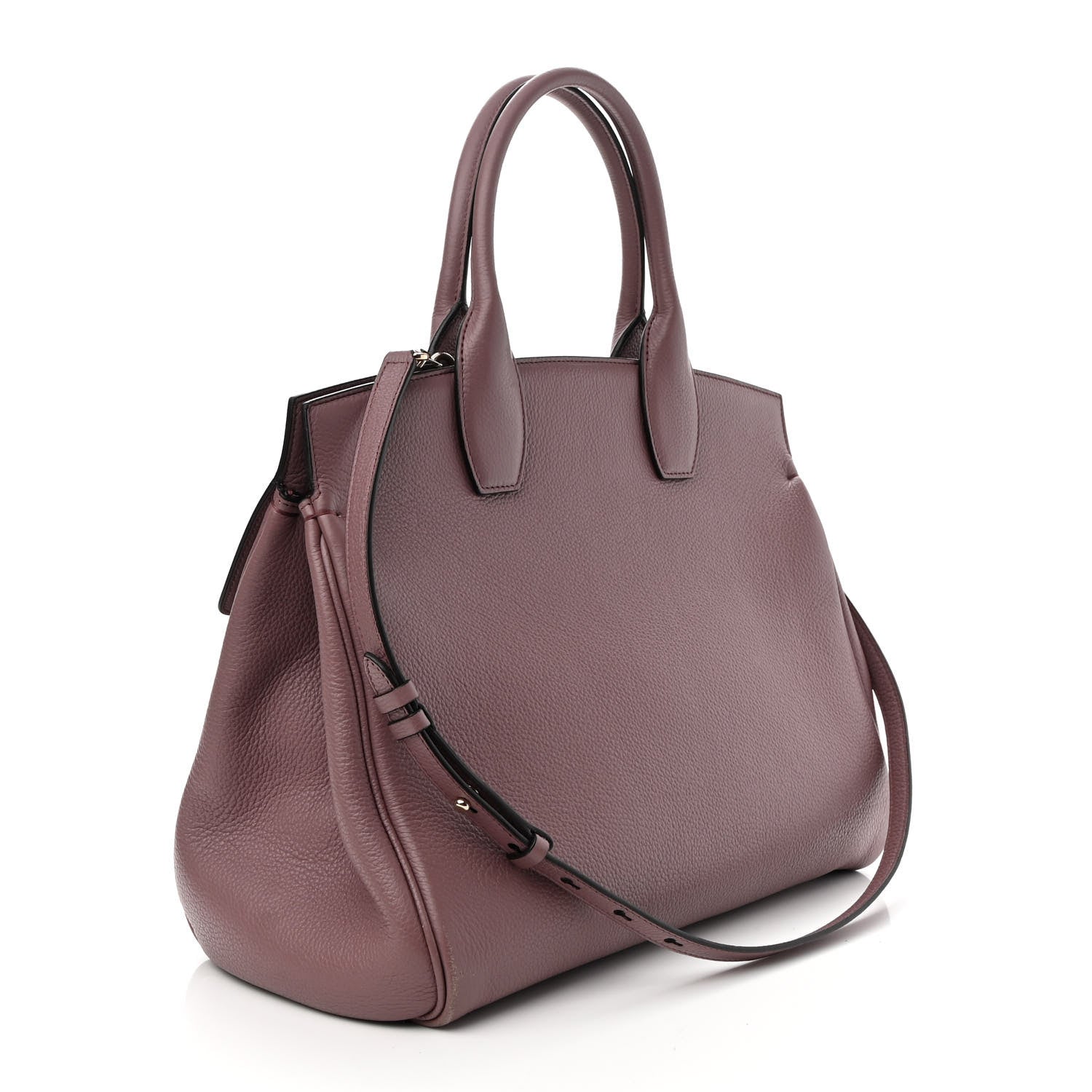 Salvatore Ferragamo Calfskin Large Studio Bag Caraway Seed 4 of 11