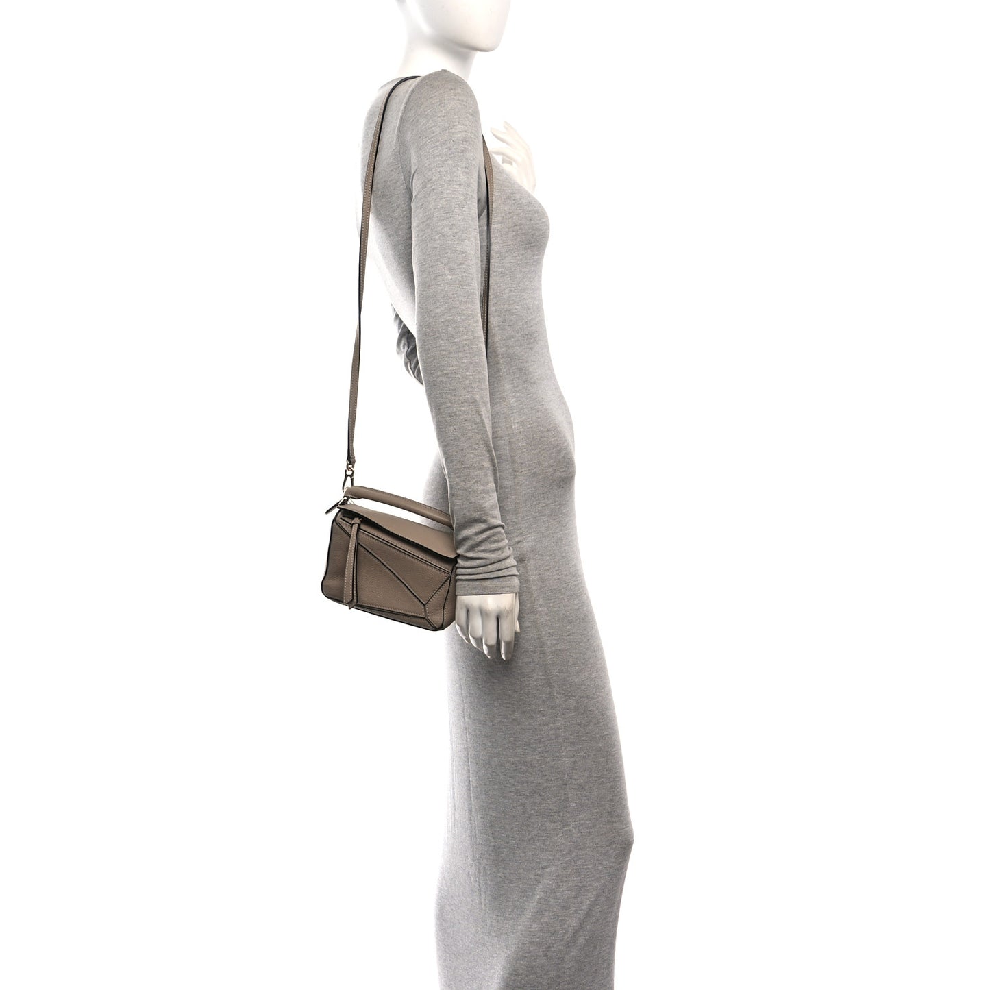 Calfskin Mini Puzzle Bag Sand