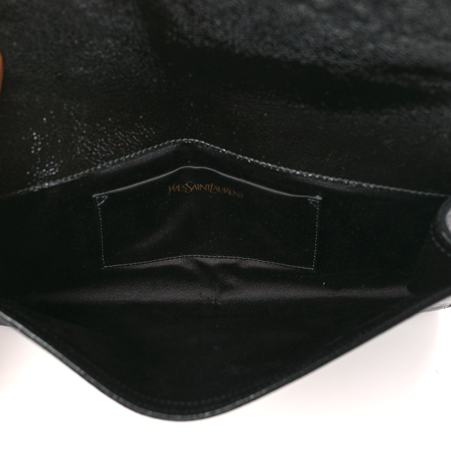 Textured Patent Monogram Small Belle De Jour Clutch Black
