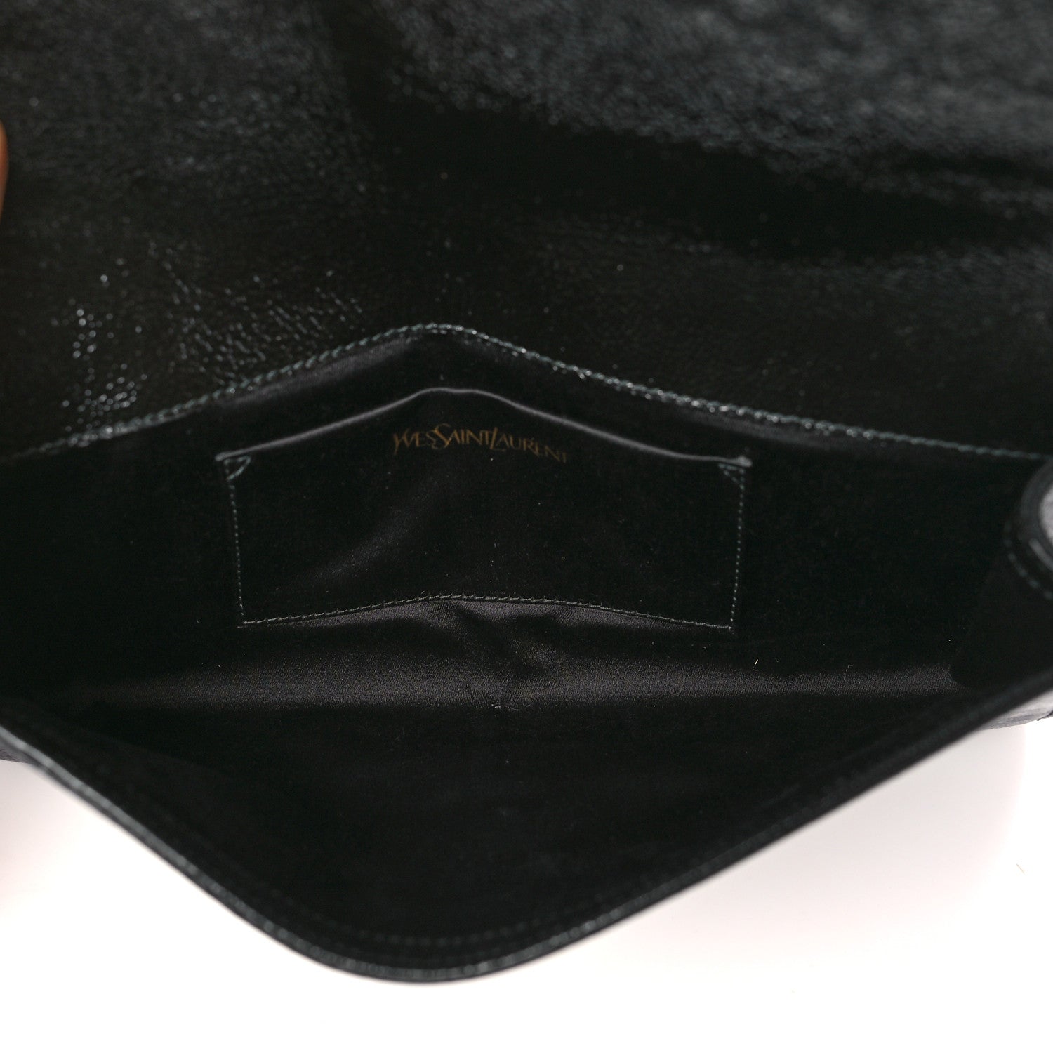 Saint Laurent Textured Patent Monogram Small Belle De Jour Clutch Black 5 of 9