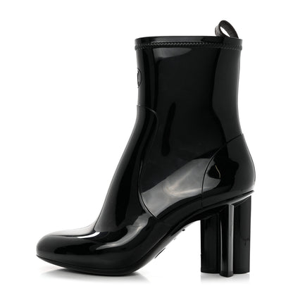 Louis Vuitton Patent Silhouette Ankle Boots 40 Black 1 of 8