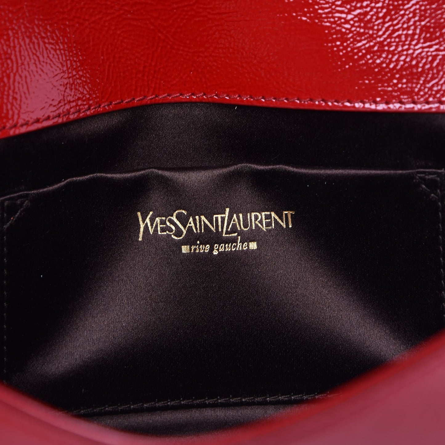 Textured Patent Small Belle De Jour Clutch Red
