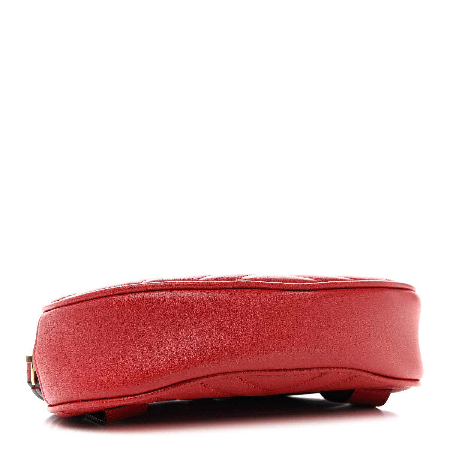 Gucci Calfskin Matelasse GG Marmont Belt Bag 85 34 Hibiscus Red 4 of 12