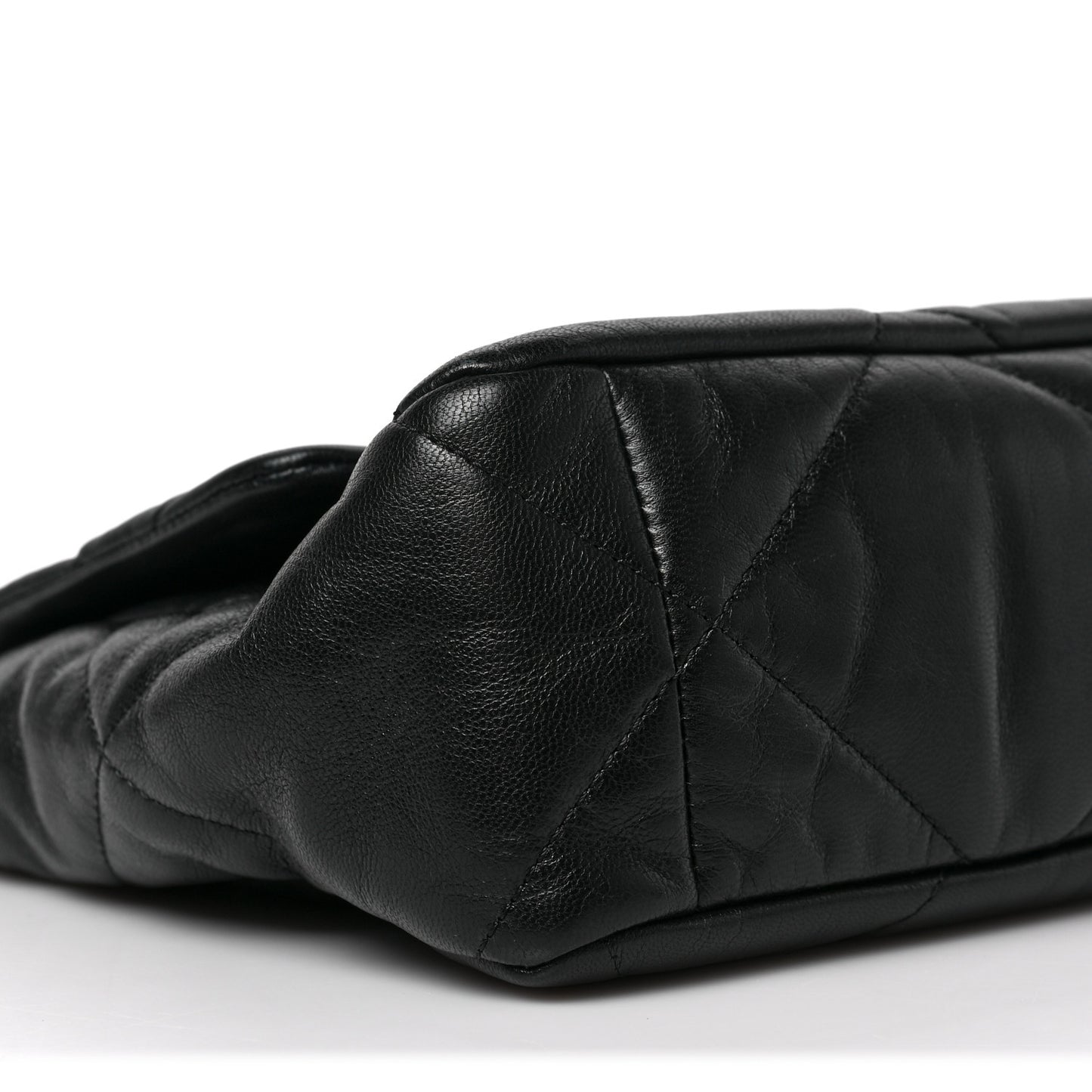 Lambskin Quilted Large Chanel 19 Flap Black