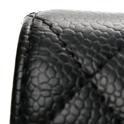 Chanel Caviar Quilted Medium Double Flap Black 13 of 14