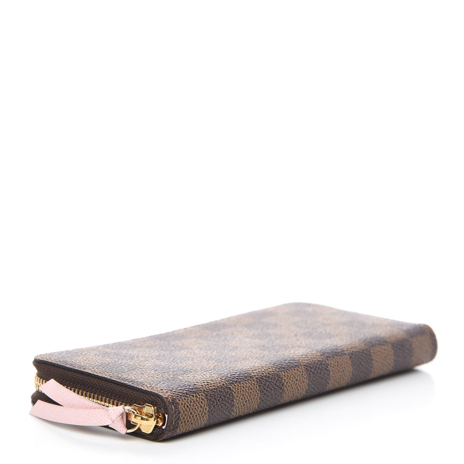 Louis Vuitton Damier Ebene Clemence Wallet Rose Ballerine 4 of 10