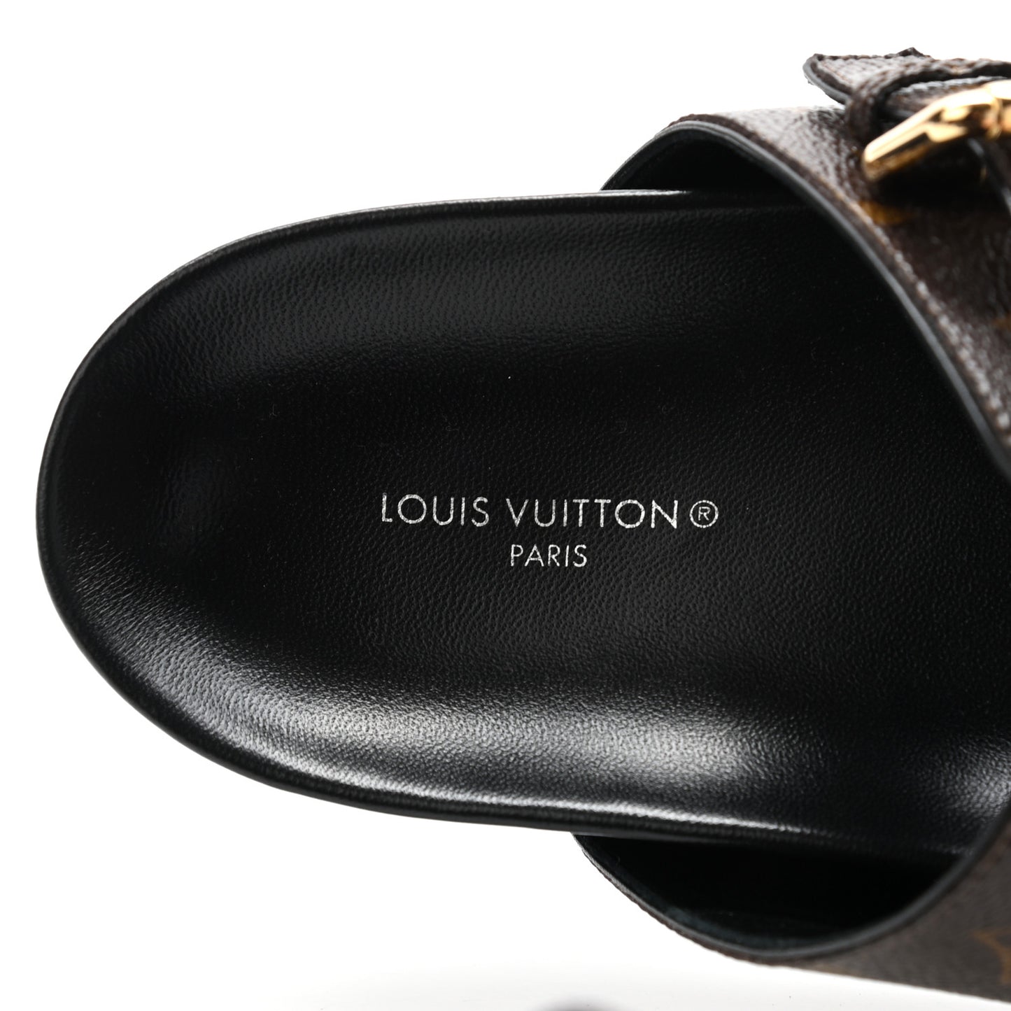 Monogram Bom Dia Mule Sandals 39 Black