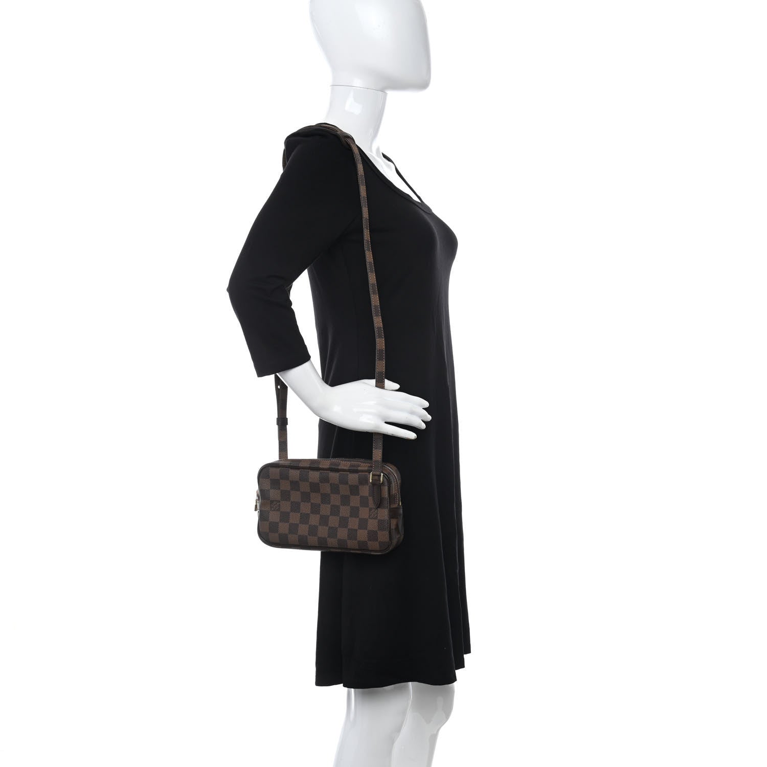 Louis Vuitton Damier Ebene Pochette Marly Bandouliere 2 of 8