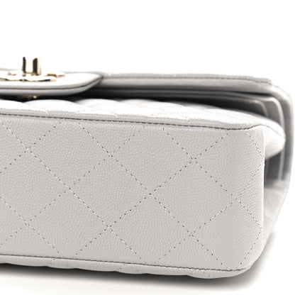 Chanel Caviar Quilted Small Double Flap Grey 9 of 9