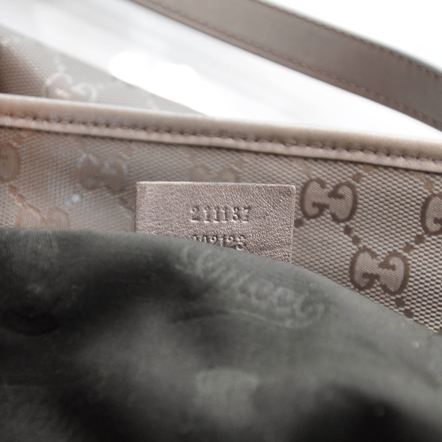 Gucci Imprime Monogram Medium Zippered Shopping Tote Mauve 9 of 9