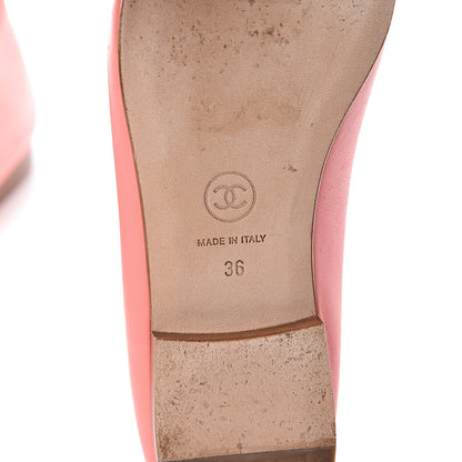 Chanel Calfskin Cap Toe Ballerina Flats 36 Pink 7 of 12