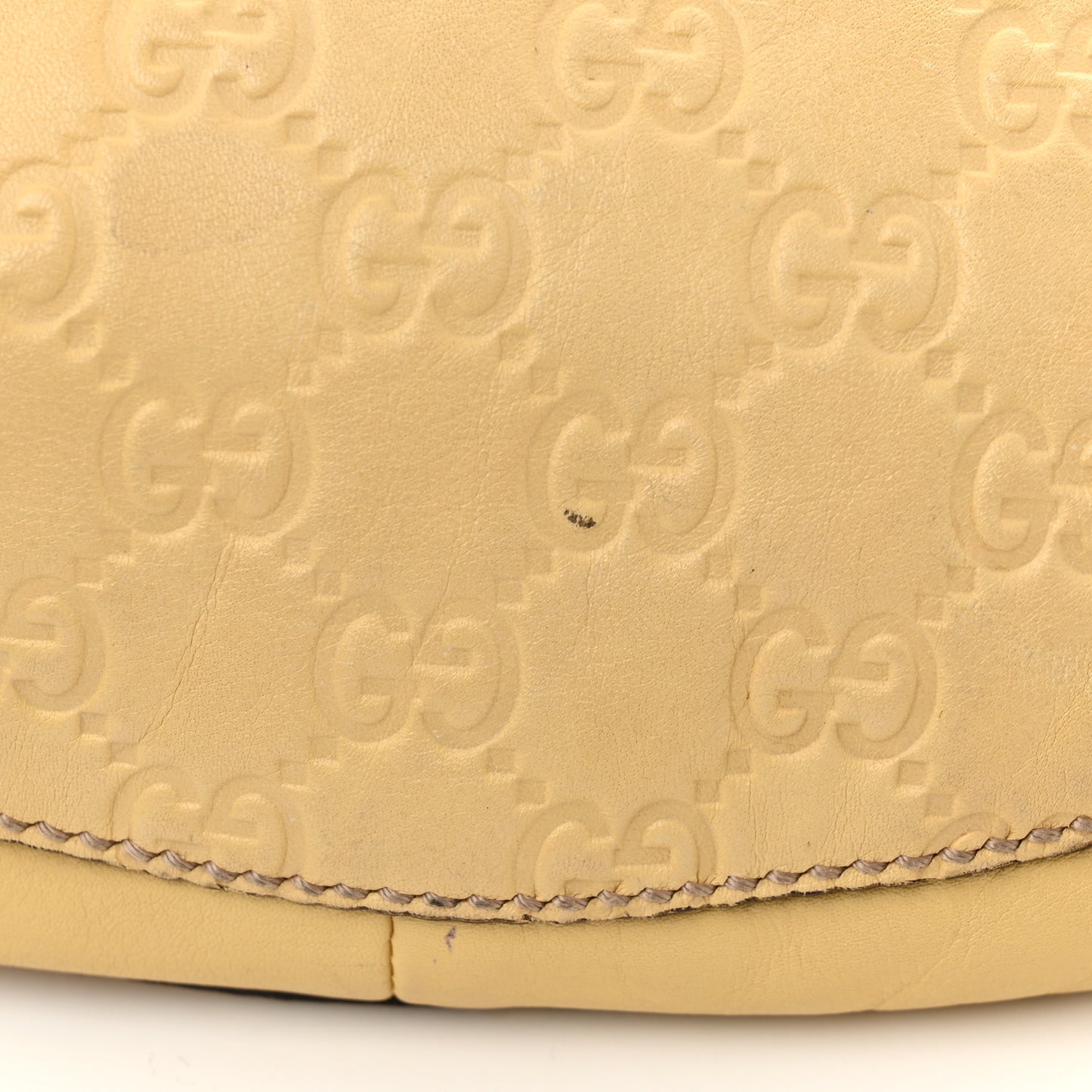 Guccissima Half Moon Hobo Yellow