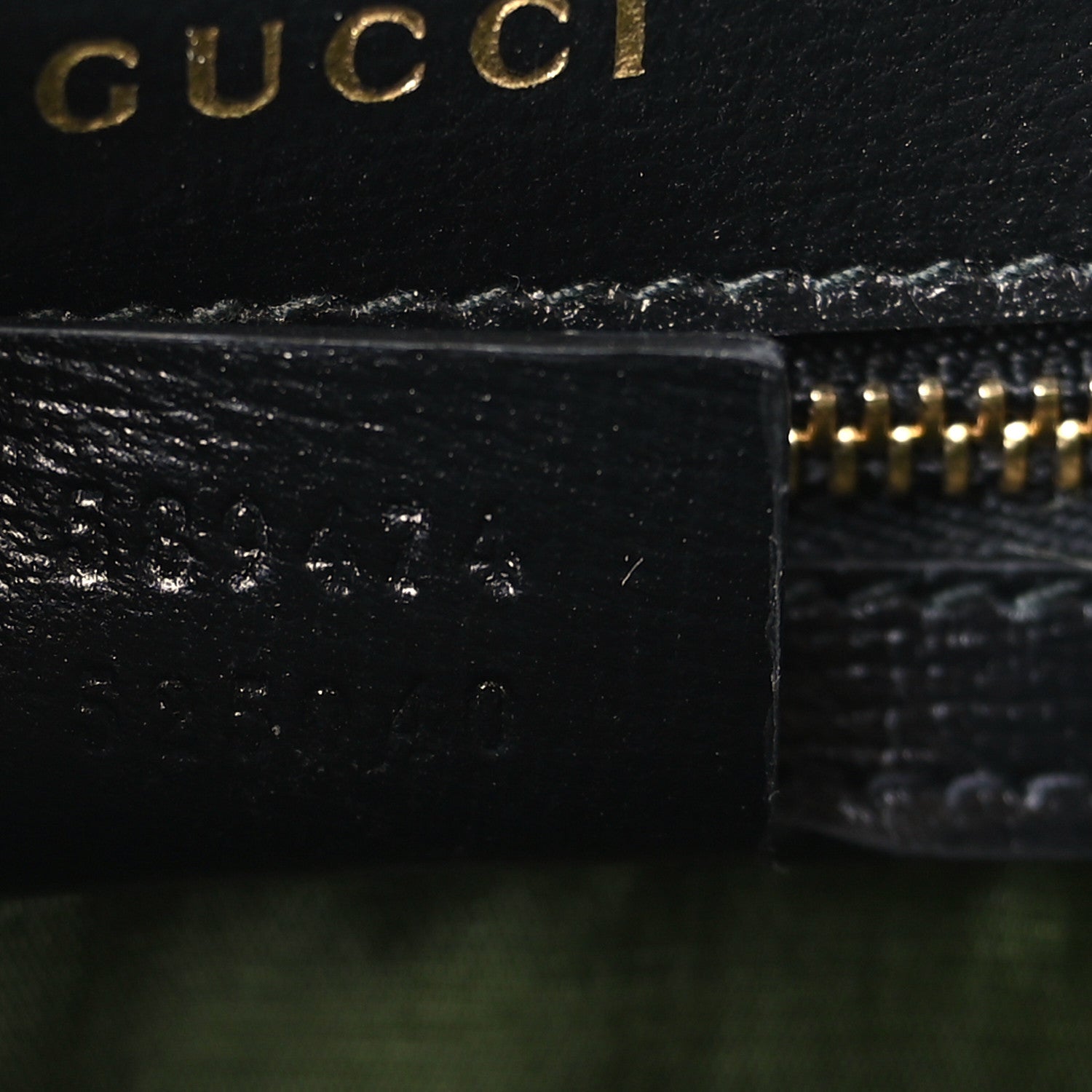 Gucci Textured Calfskin Small Torchon GG Ring Shoulder Bag Black 7 of 10