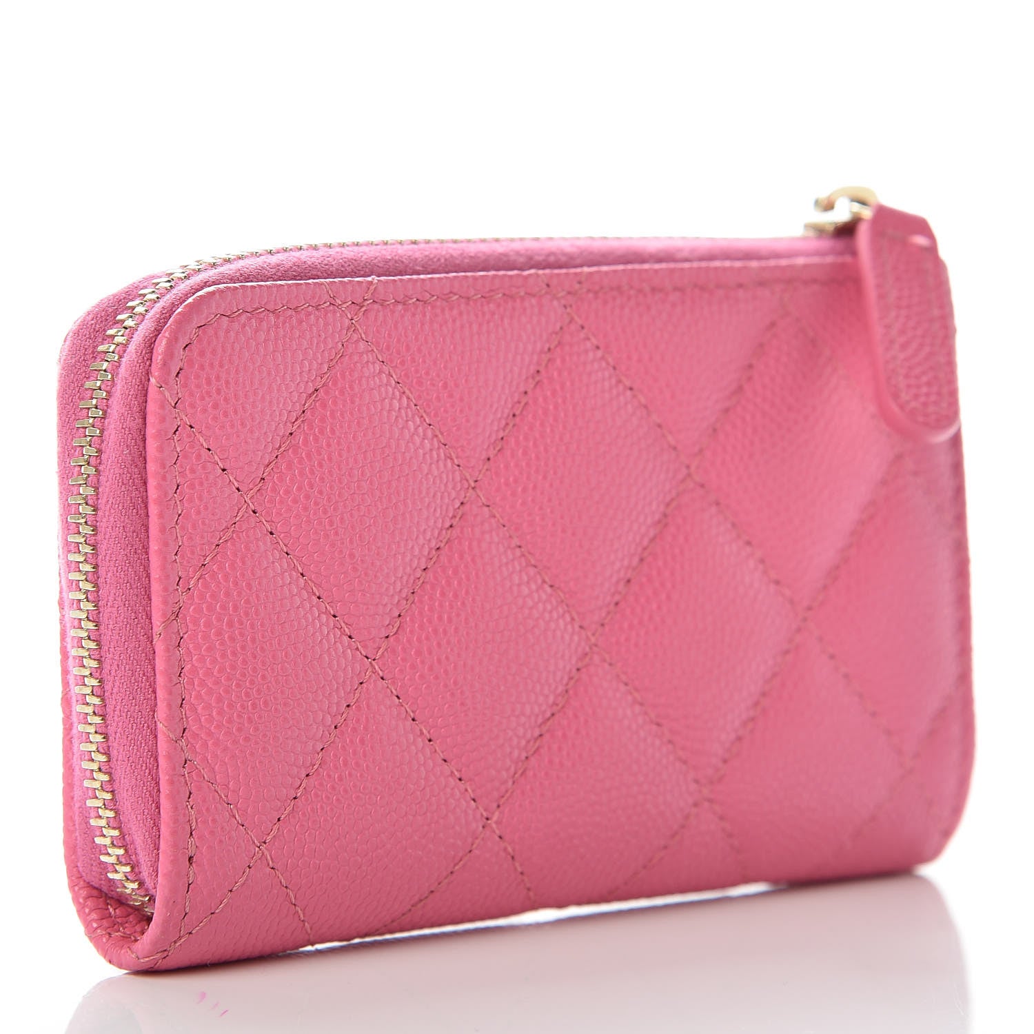 Chanel Caviar Quilted Key Holder Case Pink 3 of 10