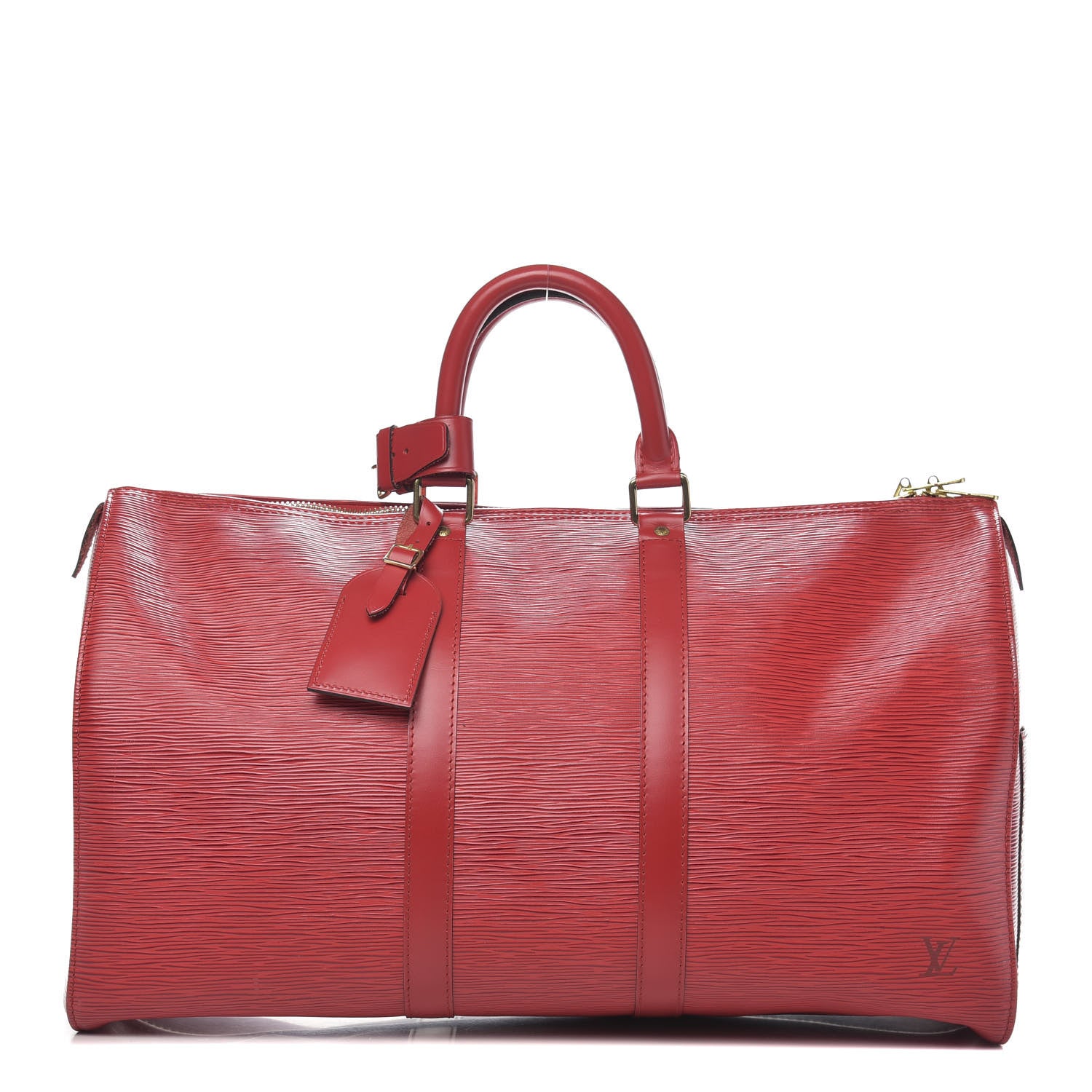 Louis Vuitton Epi Keepall 45 Castillan Red 1 of 11