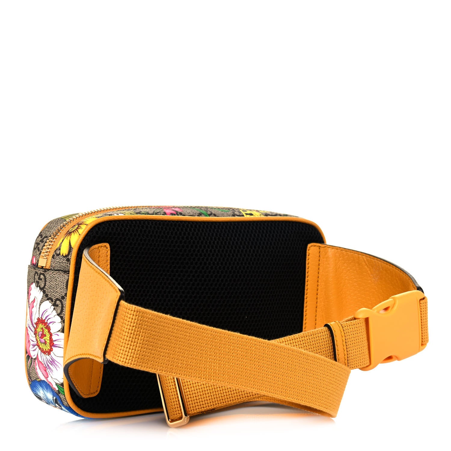 Gucci GG Supreme Monogram Flora Medium Ophidia Belt Bag Beige Multicolor Crop 3 of 12