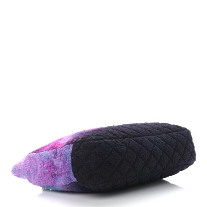 Chanel Wool Tweed CC Tote Purple Black Blue 4 of 11