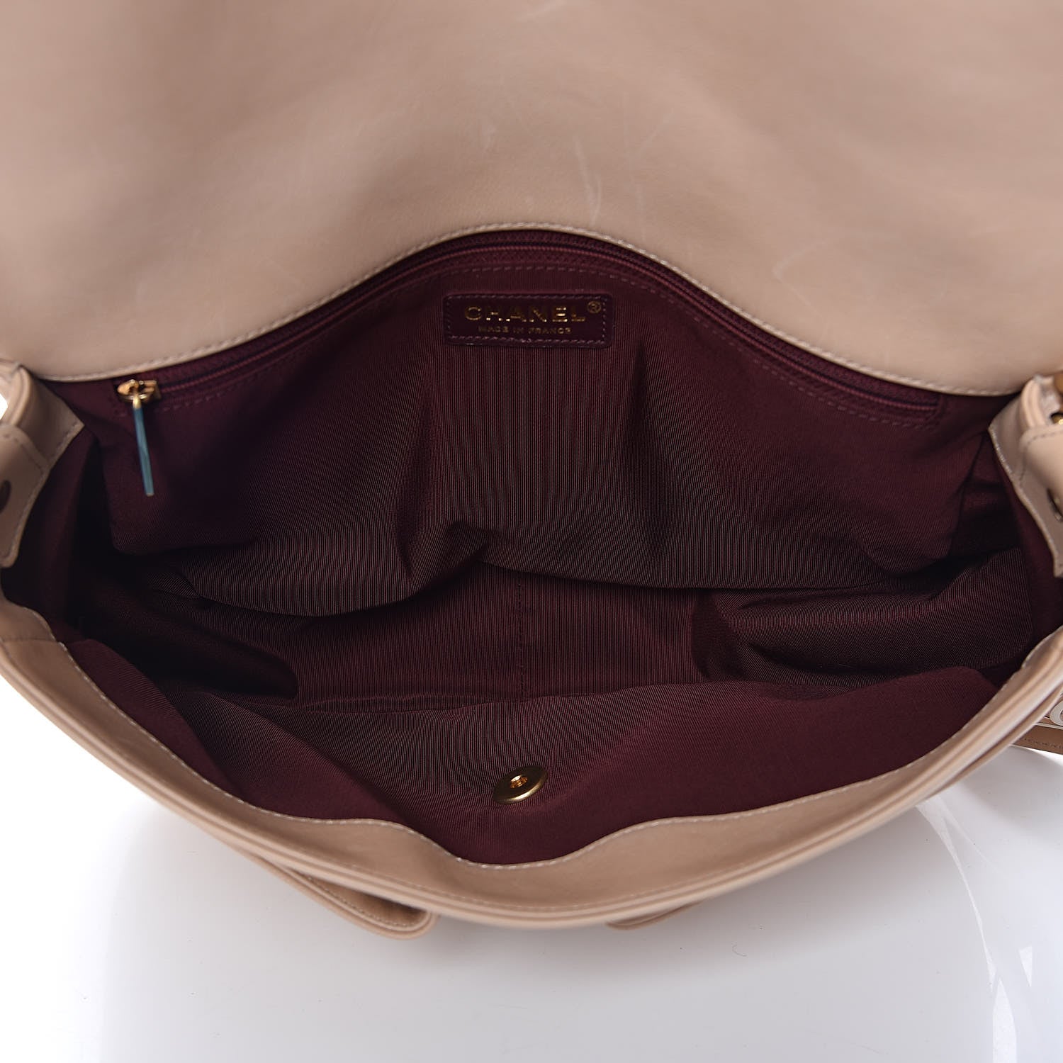 Chanel Calfskin Stitched Small Paris in Rome Messenger Beige 5 of 12