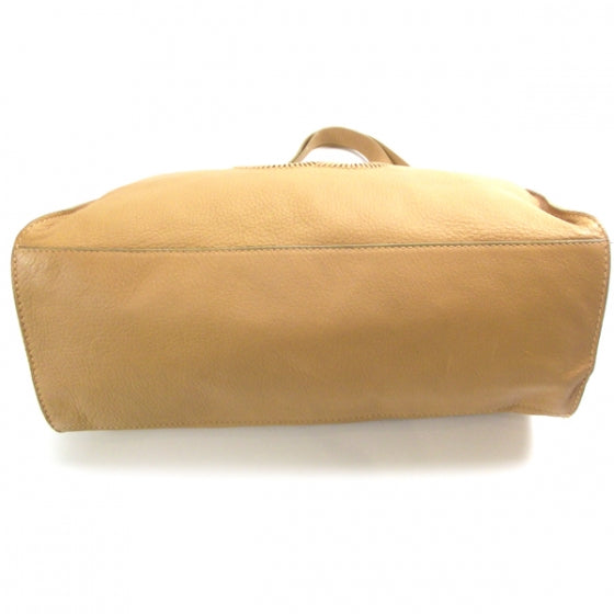 Leather CC Tote Beige