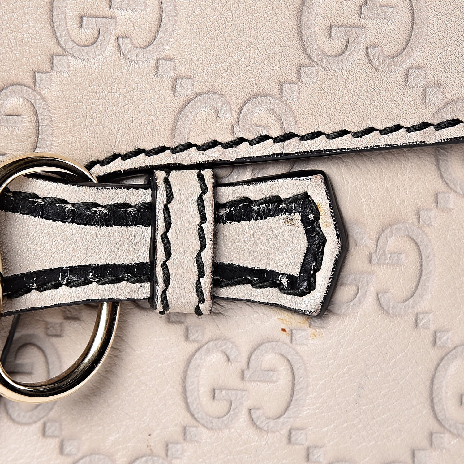 Gucci Guccissima Signature Medium Emily Chain Shoulder Bag Mystic White 8 of 19