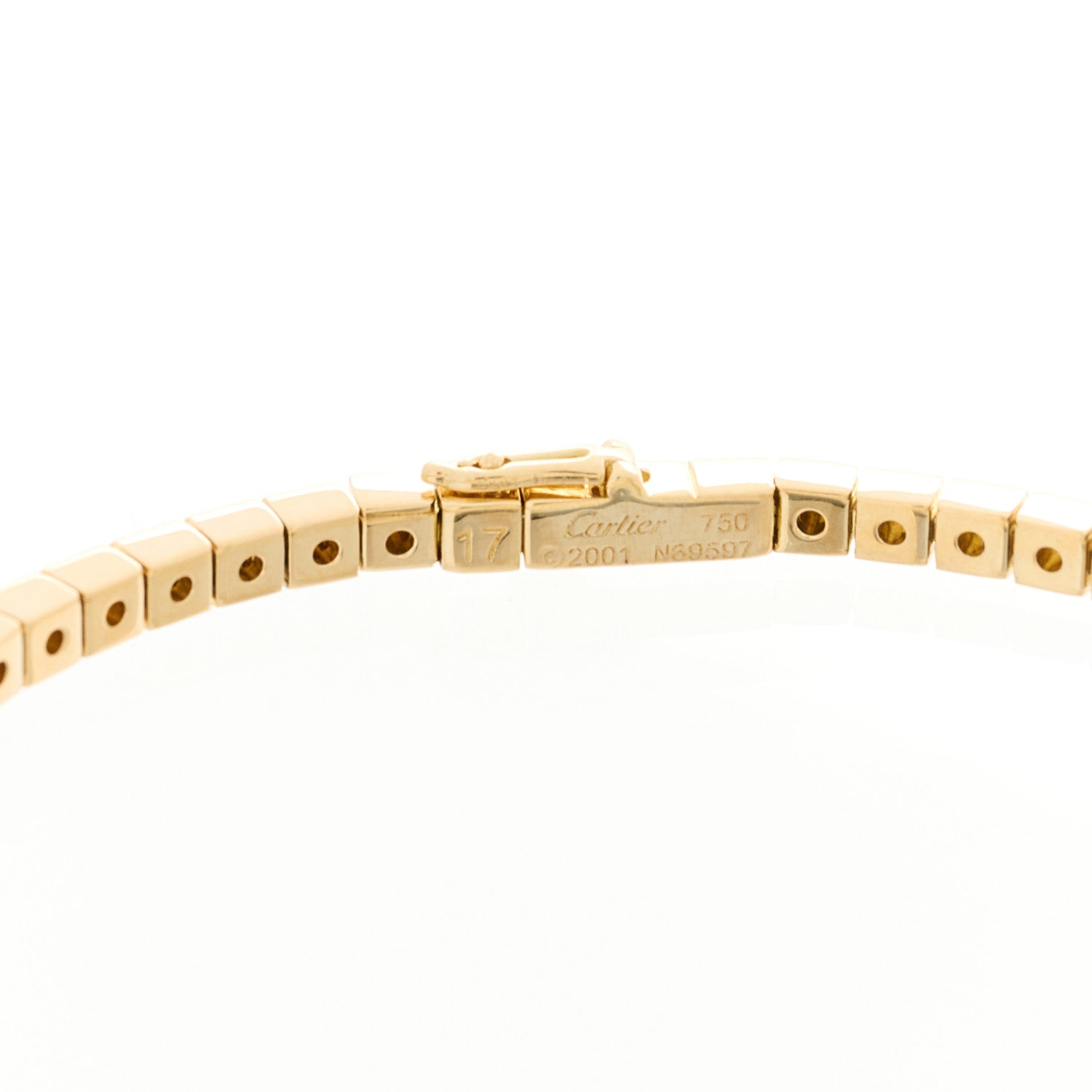 Cartier 18K Yellow Gold Lanieres Bracelet 17 3 of 3