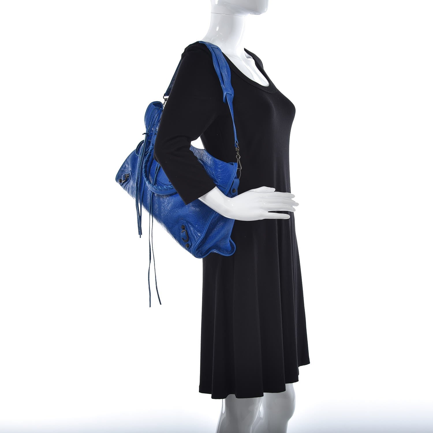 Balenciaga Agneau Classic Hardware City Bleu Lazuli 2 of 8