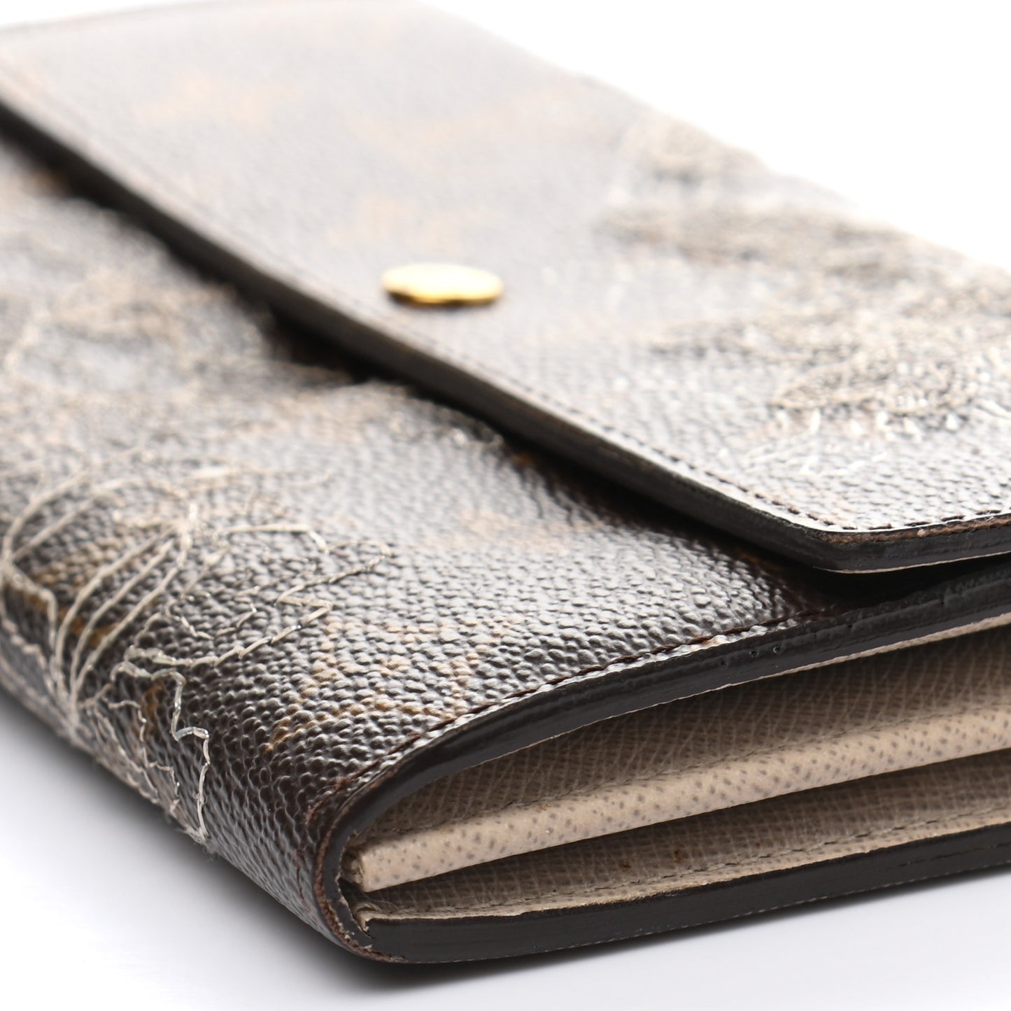 Monogram Dentelle Sarah Wallet Silver
