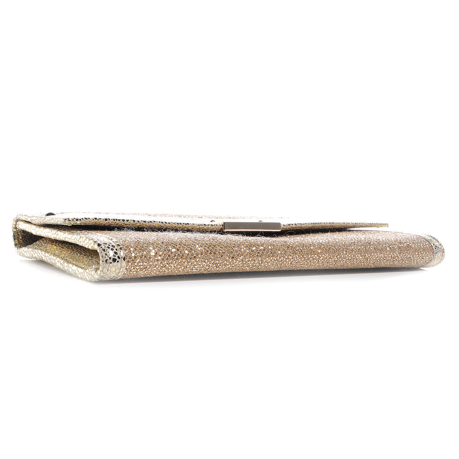 Jimmy Choo Glitter Fabric Reese Clutch Wallet Metallic 4 of 10