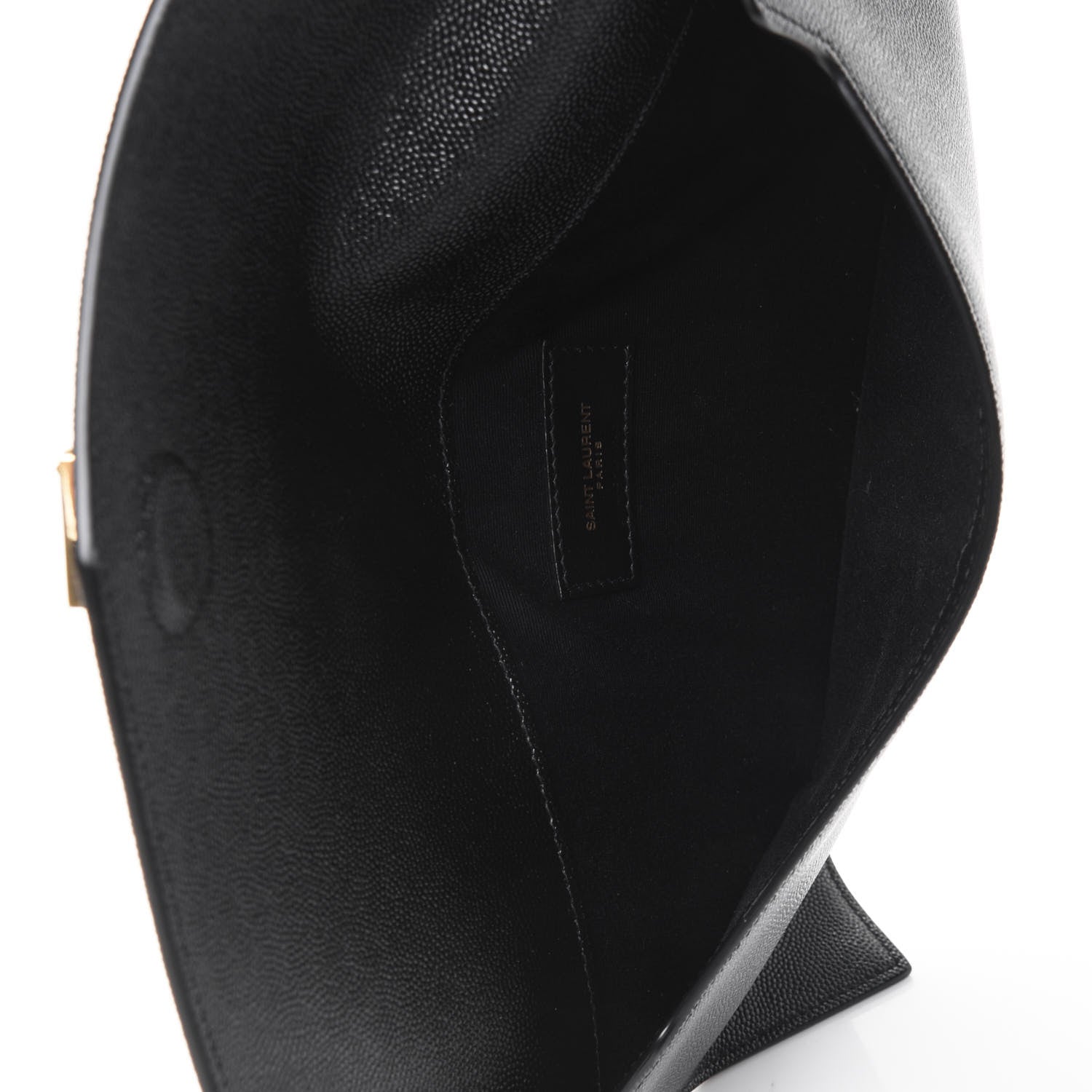 Saint Laurent Grain De Poudre Uptown Pouch Black 4 of 4
