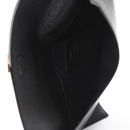 Saint Laurent Grain De Poudre Uptown Pouch Black 4 of 4