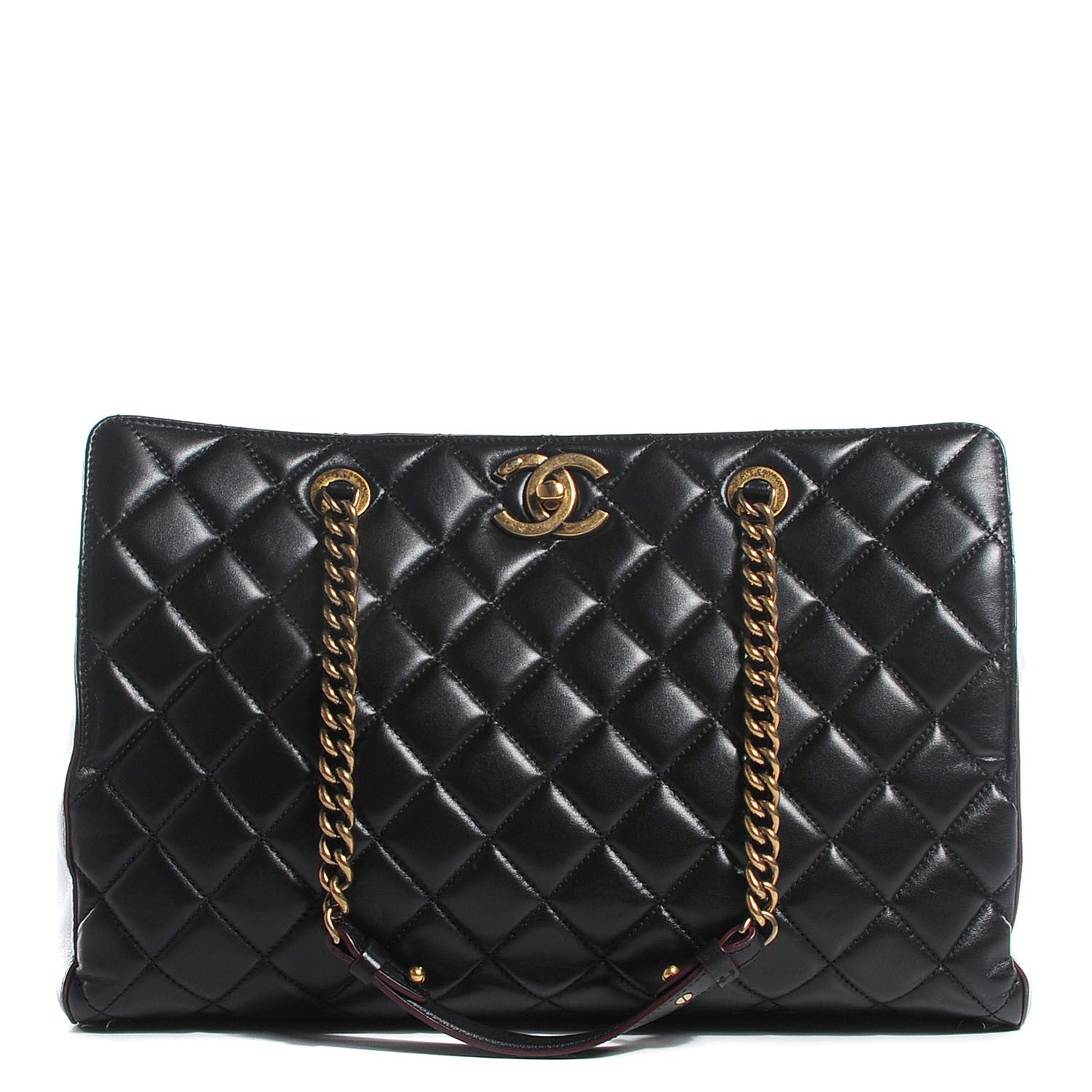 Chanel Calfskin Quilted Perfect Edge Tote Black 1 of 9