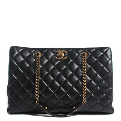 Chanel Calfskin Quilted Perfect Edge Tote Black 1 of 9