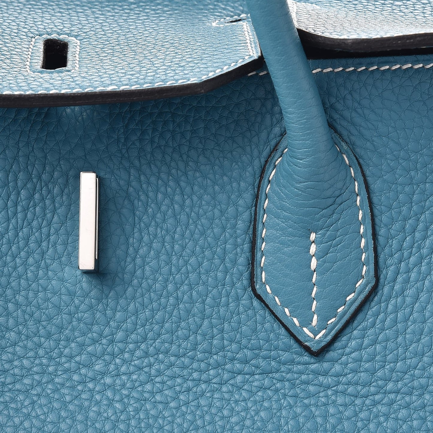 Taurillon Clemence Birkin 40 Blue Jean