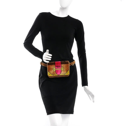 Prada Velvet Cahier Belt Bag Cammello 2 of 7