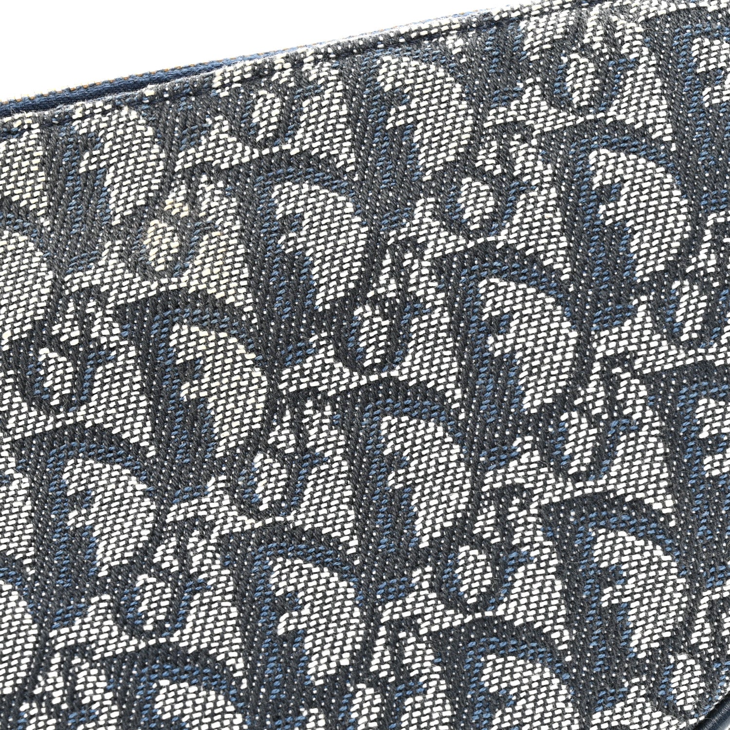 Christian Dior Monogram Mini Saddle Pochette Navy 8 of 12