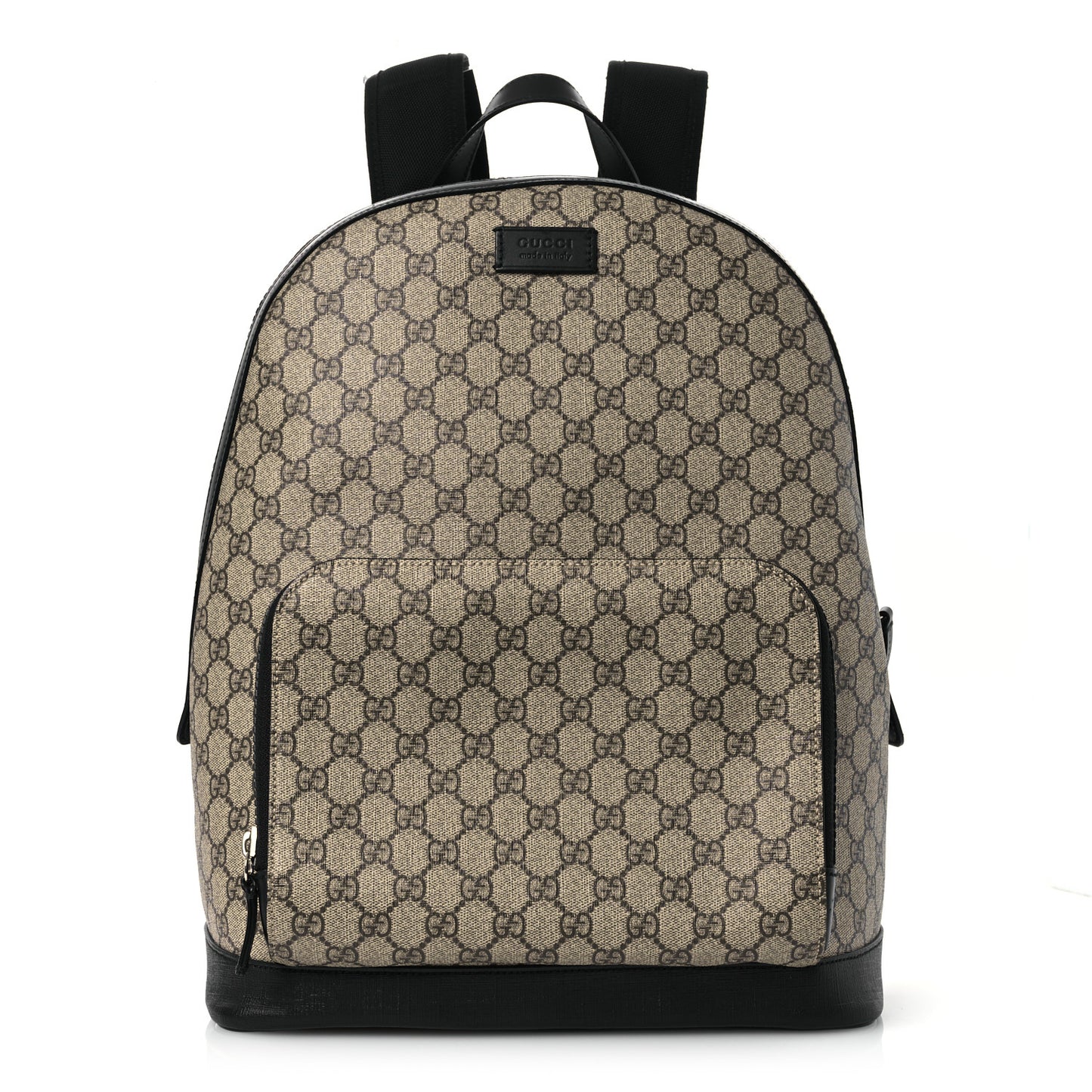 GG Supreme Monogram Medium Backpack Black