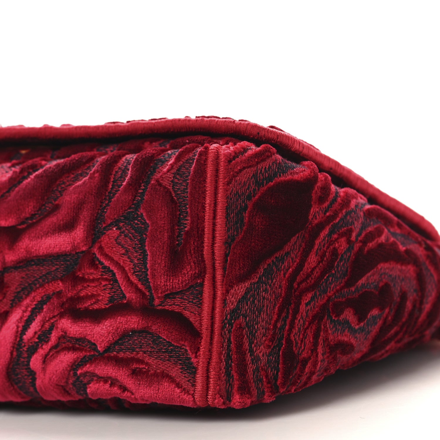 Christian Dior Velvet Rose Medium Caro Bag Rouge 9 of 11