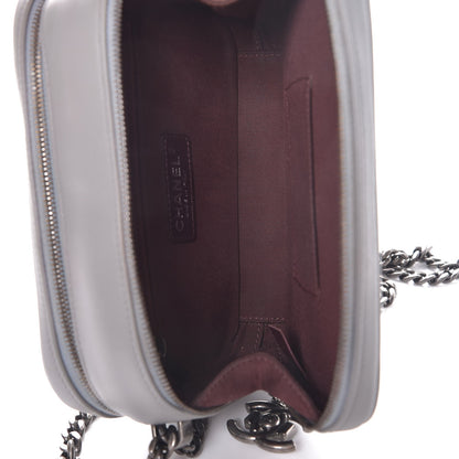 Chanel Lambskin Quilted Small Coco Boy Camera Case Grey 5 of 8