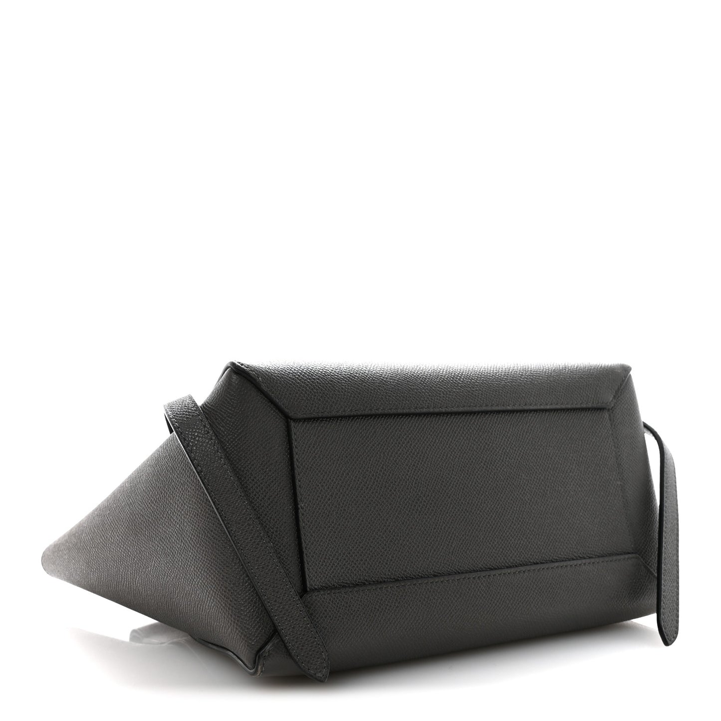 Grained Calfskin Nano Belt Bag Grey