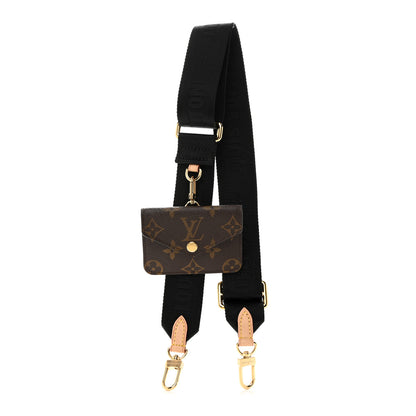 Louis Vuitton Monogram Felicie Strap & Go Shoulder Strap Black 1 of 6