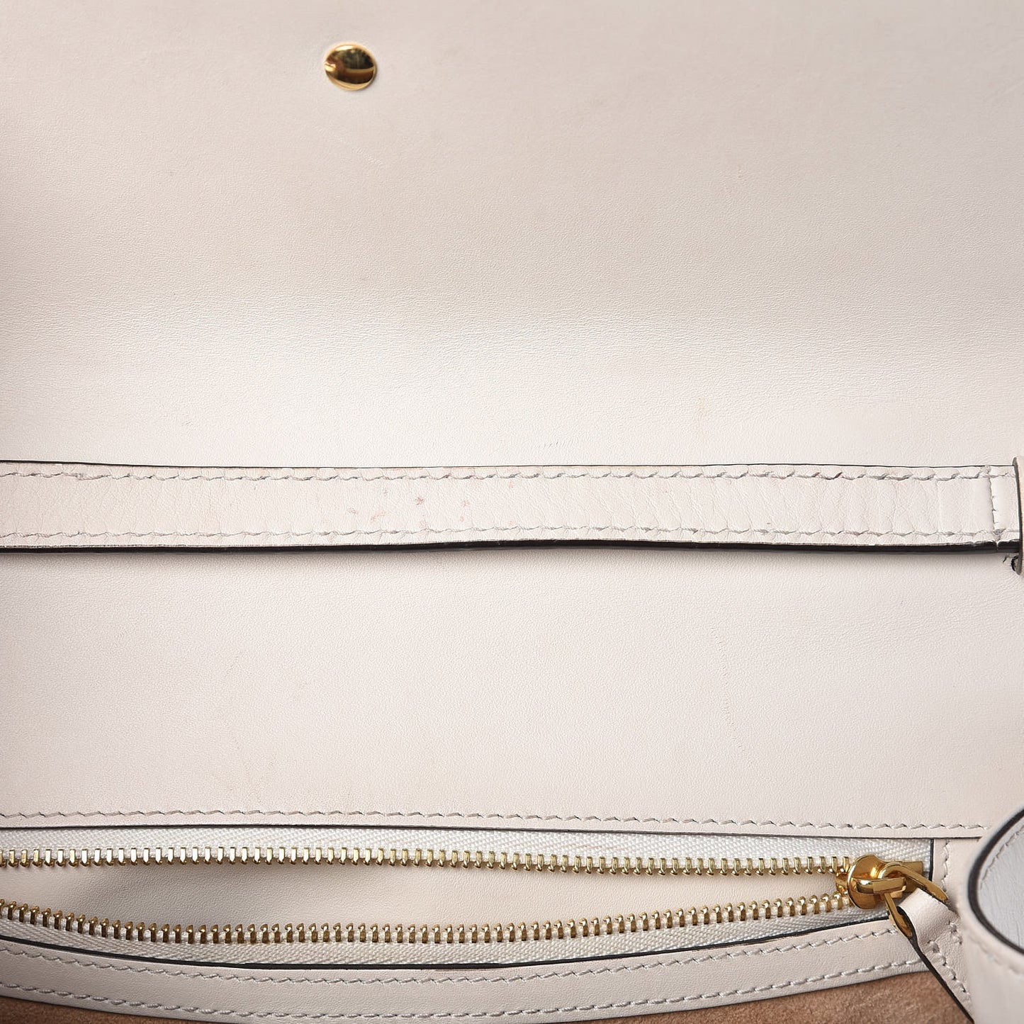 Calfskin Web Medium Sylvie Top Handle Bag White