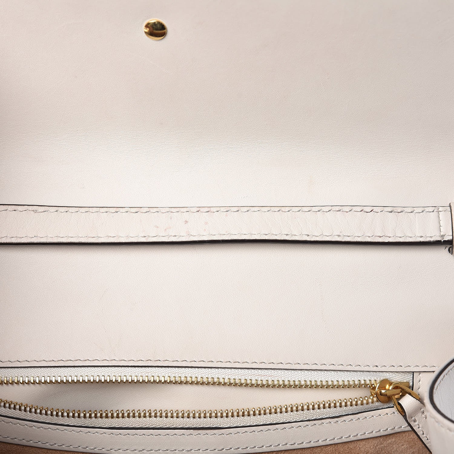 Gucci Calfskin Web Medium Sylvie Top Handle Bag White 10 of 20