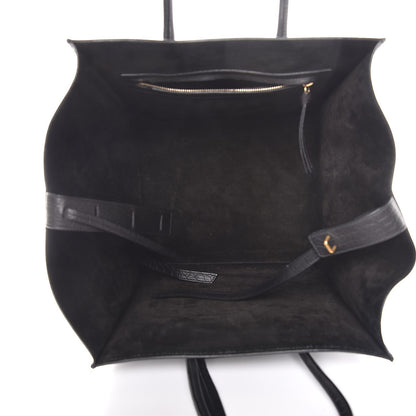 Celine Crocodile Embossed Calfskin Medium Phantom Luggage Black 5 of 8