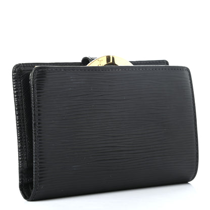 Louis Vuitton Epi French Purse Wallet Black 3 of 7