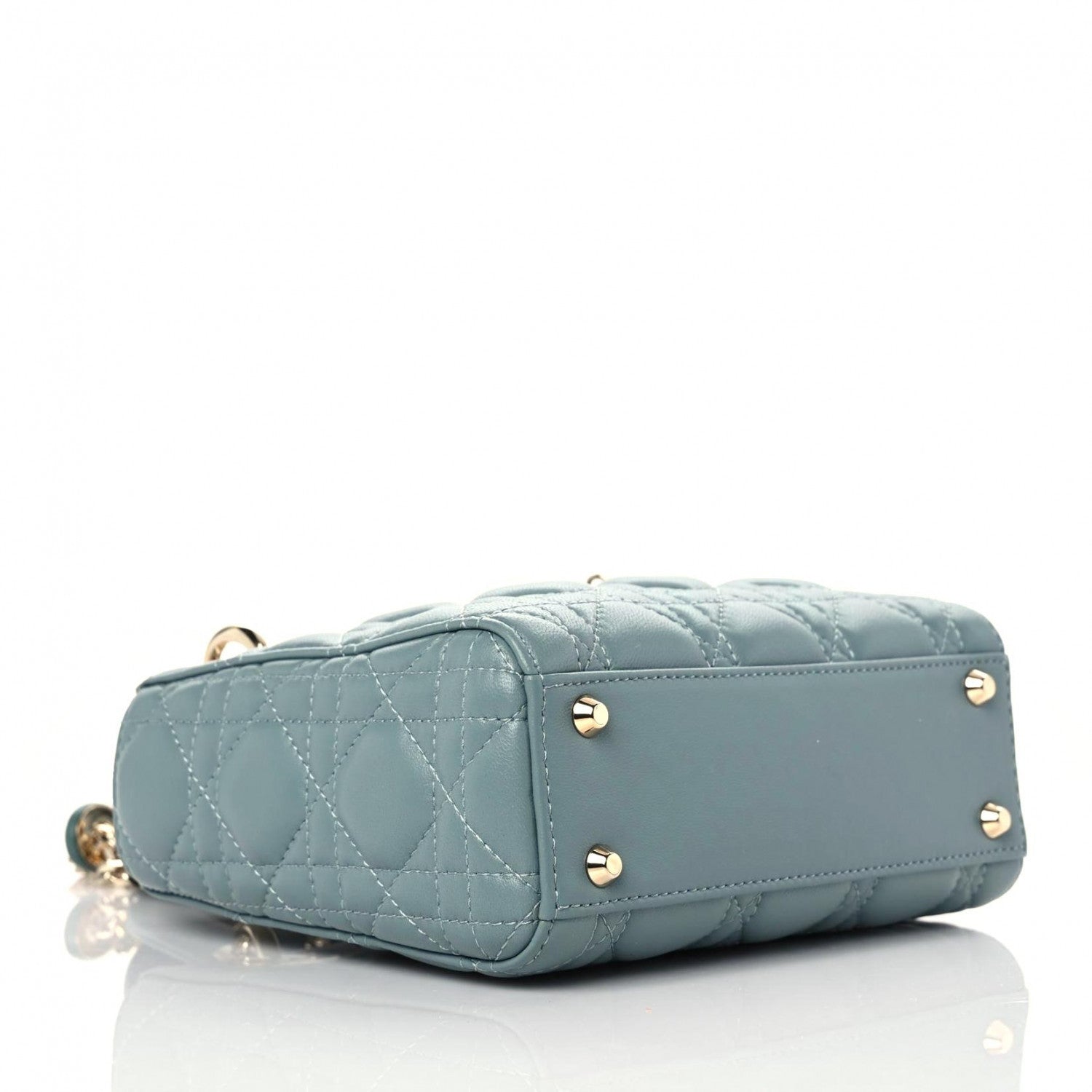 Christian Dior Lambskin Cannage Mini Lady Dior Cloud Blue 4 of 10