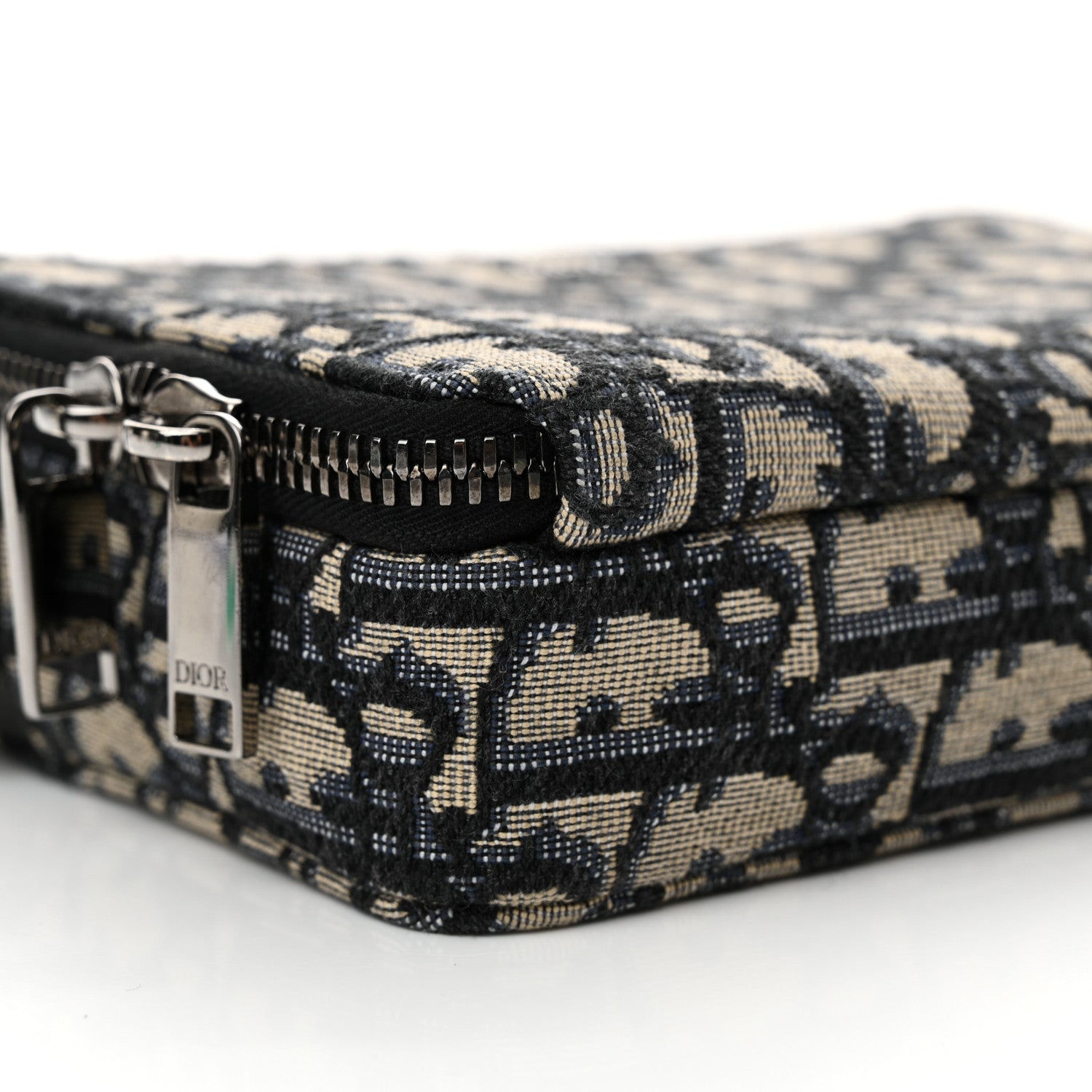 Christian Dior Oblique Pouch Navy Blue 10 of 14