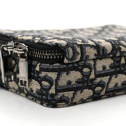 Christian Dior Oblique Pouch Navy Blue 10 of 14