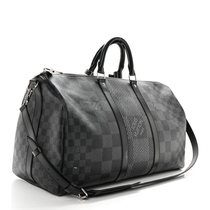 Louis Vuitton Damier Graphite 3D Keepall Bandouliere 50 2 of 18