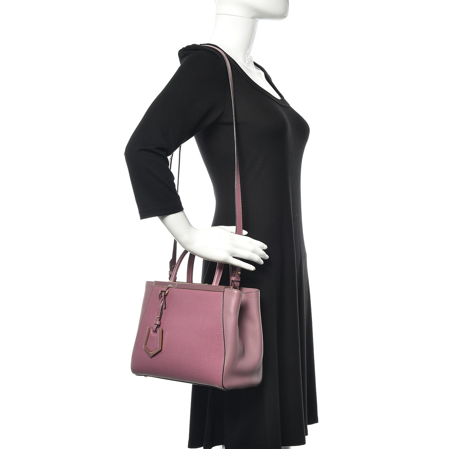 Vitello Elite Flamingo Petite 2Jours Tote Lilla Glicine