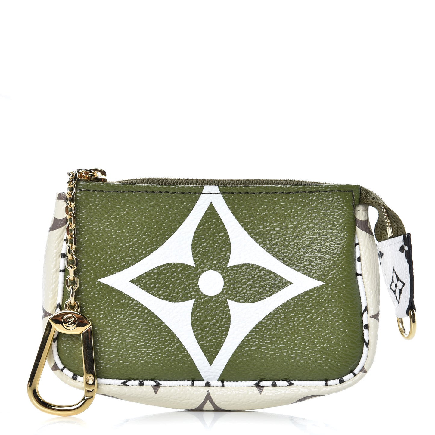 Monogram Giant Micro Pochette Accessories Kaki White